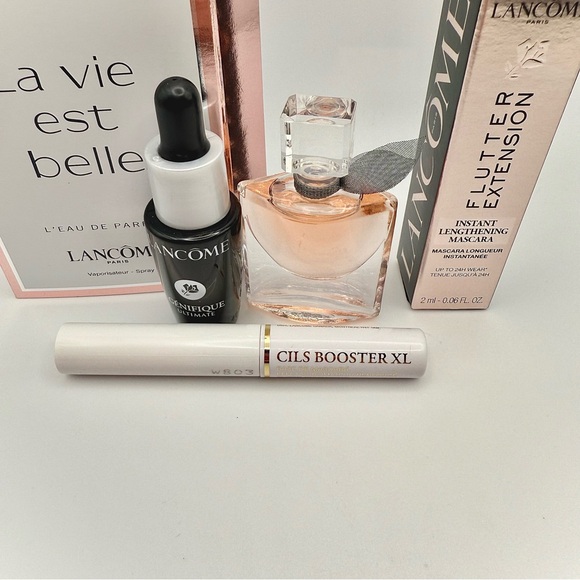 5 Lancome La Vie Est Belle Mascara Flutter Extension Cils Booster Génifique Set - Picture 9 of 10